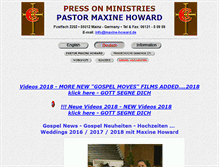 Tablet Screenshot of maxine-howard.de